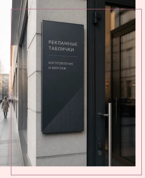 Рекламные таблички в Прокопьевске по цене от 4652 р. | Аванза-Прк