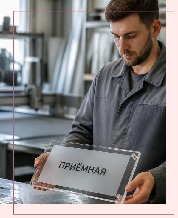 Таблички из оргстекла на заказ в Прокопьевске от 4031 р. | Аванза-Прк